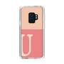 スリムプロテクションケース［ オリジナル - initial two tone - U pink ］