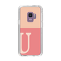 スリムプロテクションケース［ オリジナル - initial two tone - U pink ］