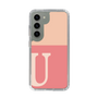 スリムプロテクションケース［ オリジナル - initial two tone - U pink ］