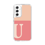 スリムプロテクションケース［ オリジナル - initial two tone - U pink ］