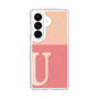 スリムプロテクションケース［ オリジナル - initial two tone - U pink ］
