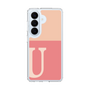 スリムプロテクションケース［ オリジナル - initial two tone - U pink ］