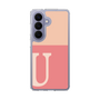 スリムプロテクションケース［ オリジナル - initial two tone - U pink ］