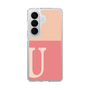 スリムプロテクションケース［ オリジナル - initial two tone - U pink ］