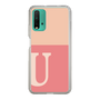 スリムプロテクションケース［ オリジナル - initial two tone - U pink ］