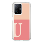 スリムプロテクションケース［ オリジナル - initial two tone - U pink ］