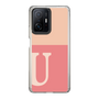 スリムプロテクションケース［ オリジナル - initial two tone - U pink ］
