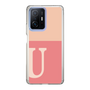 スリムプロテクションケース［ オリジナル - initial two tone - U pink ］
