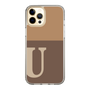 スリムプロテクションケース［ オリジナル - initial two tone - U brown ］