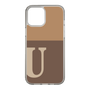 スリムプロテクションケース［ オリジナル - initial two tone - U brown ］