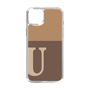 スリムプロテクションケース［ オリジナル - initial two tone - U brown ］