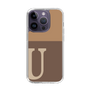 スリムプロテクションケース［ オリジナル - initial two tone - U brown ］