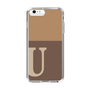 スリムプロテクションケース［ オリジナル - initial two tone - U brown ］