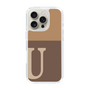 スリムプロテクションケース［ オリジナル - initial two tone - U brown ］