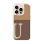 スリムプロテクションケース［ オリジナル - initial two tone - U brown ］