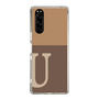 スリムプロテクションケース［ オリジナル - initial two tone - U brown ］