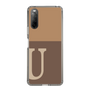 スリムプロテクションケース［ オリジナル - initial two tone - U brown ］