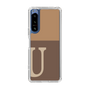 スリムプロテクションケース［ オリジナル - initial two tone - U brown ］