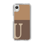 スリムプロテクションケース［ オリジナル - initial two tone - U brown ］