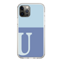 スリムプロテクションケース［ オリジナル - initial two tone - U blue ］