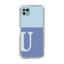 スリムプロテクションケース［ オリジナル - initial two tone - U blue ］