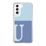 スリムプロテクションケース［ オリジナル - initial two tone - U blue ］