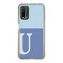 スリムプロテクションケース［ オリジナル - initial two tone - U blue ］