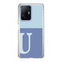 スリムプロテクションケース［ オリジナル - initial two tone - U blue ］