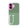 スリムプロテクションケース［ オリジナル - initial two tone - U green ］