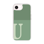 スリムプロテクションケース［ オリジナル - initial two tone - U green ］