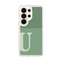 スリムプロテクションケース［ オリジナル - initial two tone - U green ］