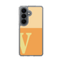 スリムプロテクションケース［ オリジナル - initial two tone - V orange ］