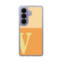 スリムプロテクションケース［ オリジナル - initial two tone - V orange ］