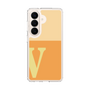スリムプロテクションケース［ オリジナル - initial two tone - V orange ］