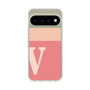 スリムプロテクションケース［ オリジナル - initial two tone - V pink ］