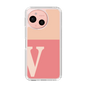 スリムプロテクションケース［ オリジナル - initial two tone - V pink ］