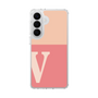 スリムプロテクションケース［ オリジナル - initial two tone - V pink ］