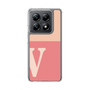 スリムプロテクションケース［ オリジナル - initial two tone - V pink ］