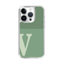 スリムプロテクションケース［ オリジナル - initial two tone - V green ］