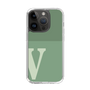 スリムプロテクションケース［ オリジナル - initial two tone - V green ］