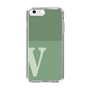 スリムプロテクションケース［ オリジナル - initial two tone - V green ］
