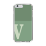 スリムプロテクションケース［ オリジナル - initial two tone - V green ］