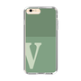 スリムプロテクションケース［ オリジナル - initial two tone - V green ］