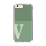 スリムプロテクションケース［ オリジナル - initial two tone - V green ］