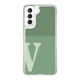 スリムプロテクションケース［ オリジナル - initial two tone - V green ］