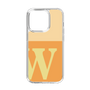 スリムプロテクションケース［ オリジナル - initial two tone - W orange ］