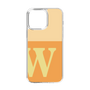 スリムプロテクションケース［ オリジナル - initial two tone - W orange ］