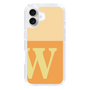 スリムプロテクションケース［ オリジナル - initial two tone - W orange ］