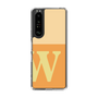スリムプロテクションケース［ オリジナル - initial two tone - W orange ］