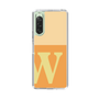 スリムプロテクションケース［ オリジナル - initial two tone - W orange ］